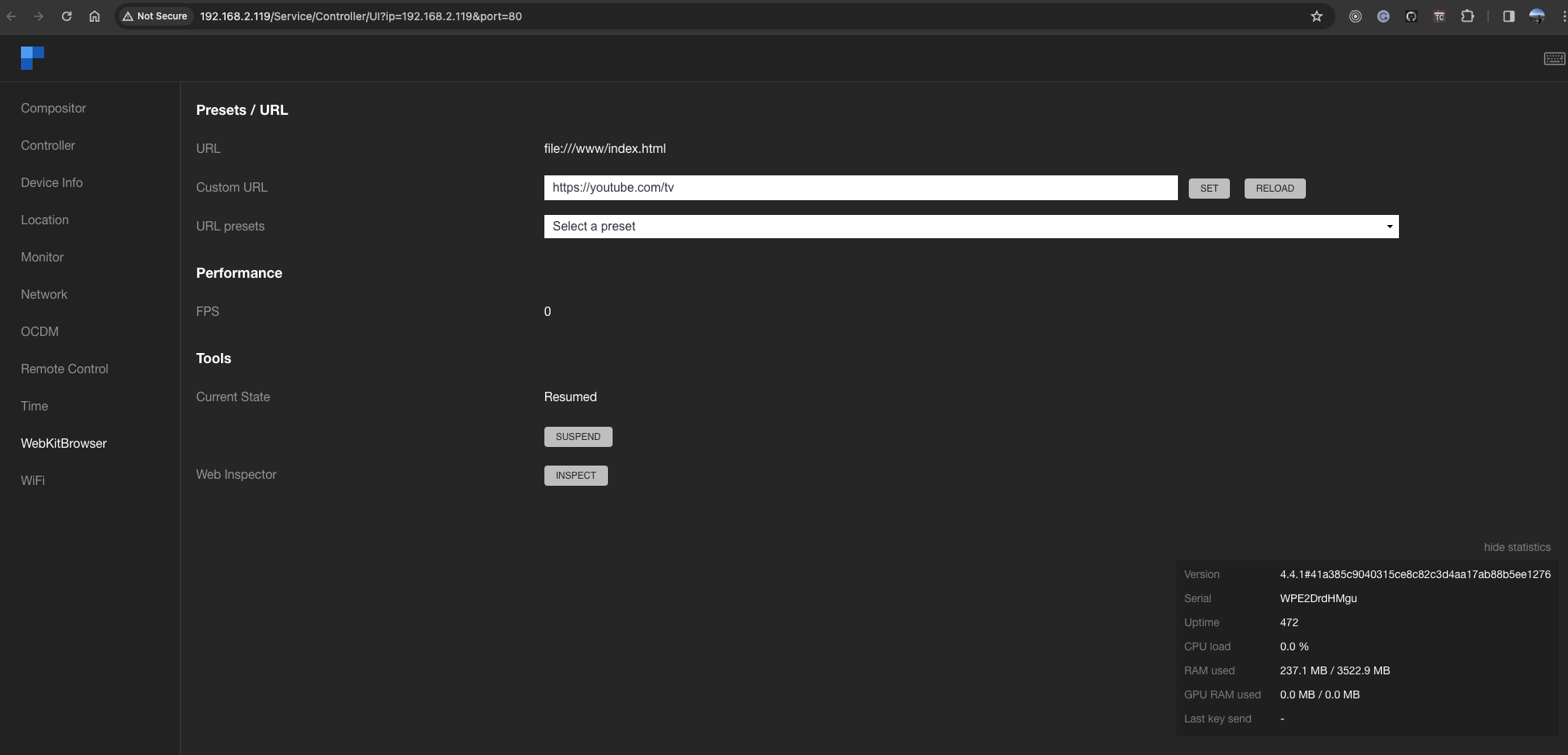 Metrologic UI